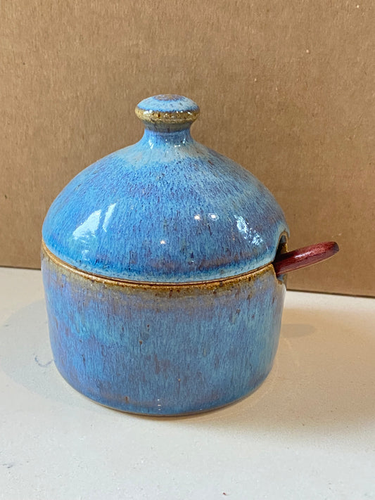 Salt jar with spoon
