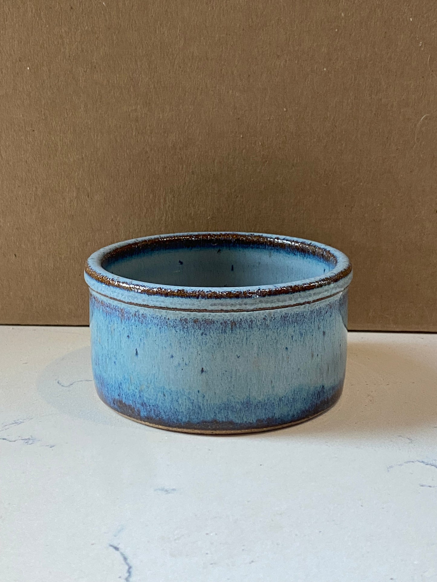 Blue ramekin