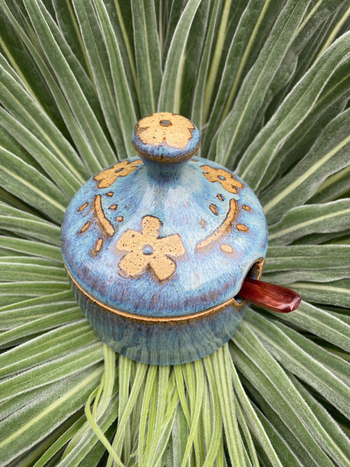 Lidded Salt Jar w/ spoon