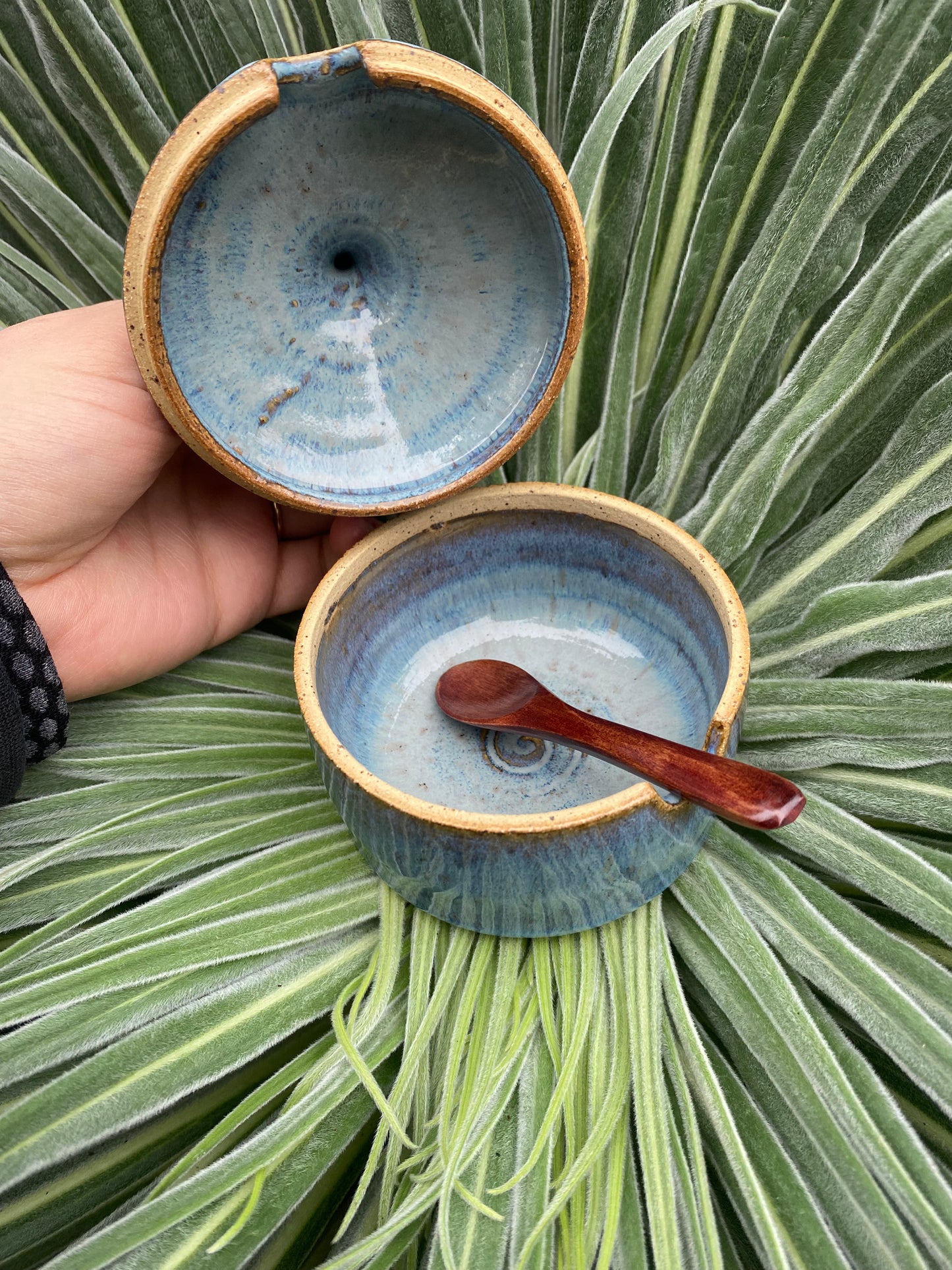 Lidded Salt Jar w/ spoon