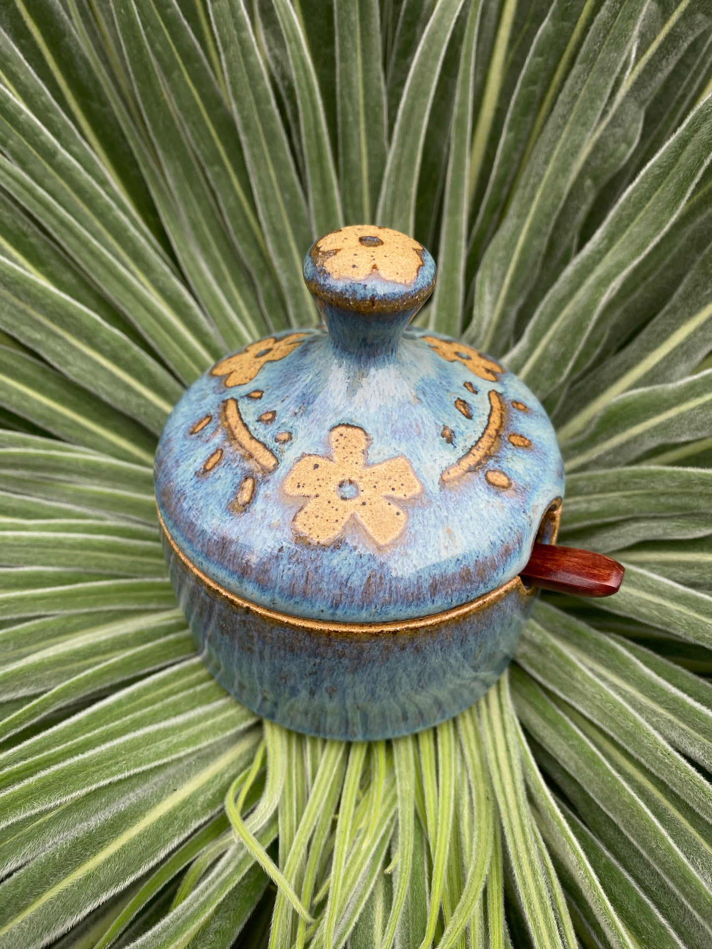 Lidded Salt Jar w/ spoon