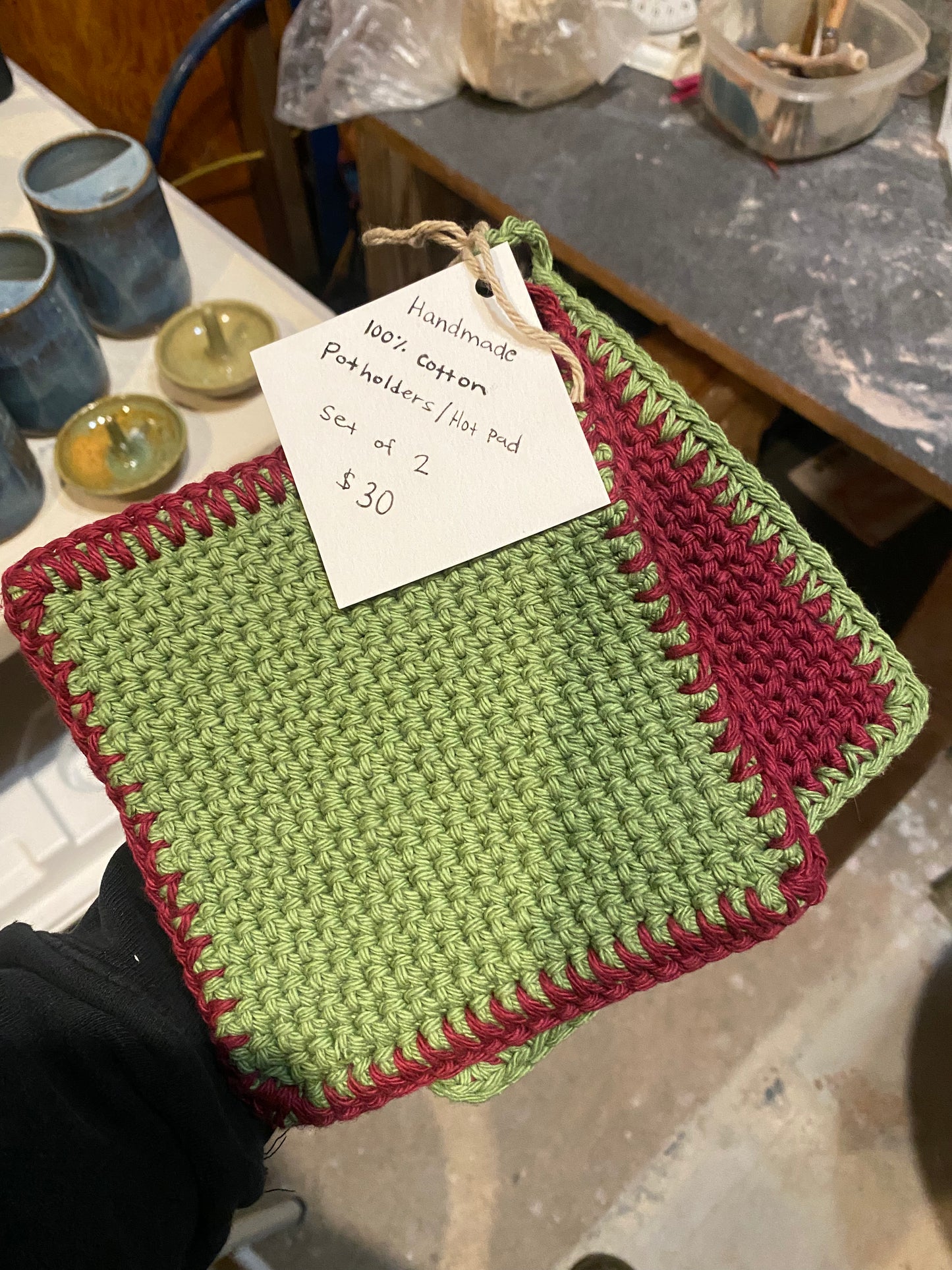 Crochet Pot Holder pair
