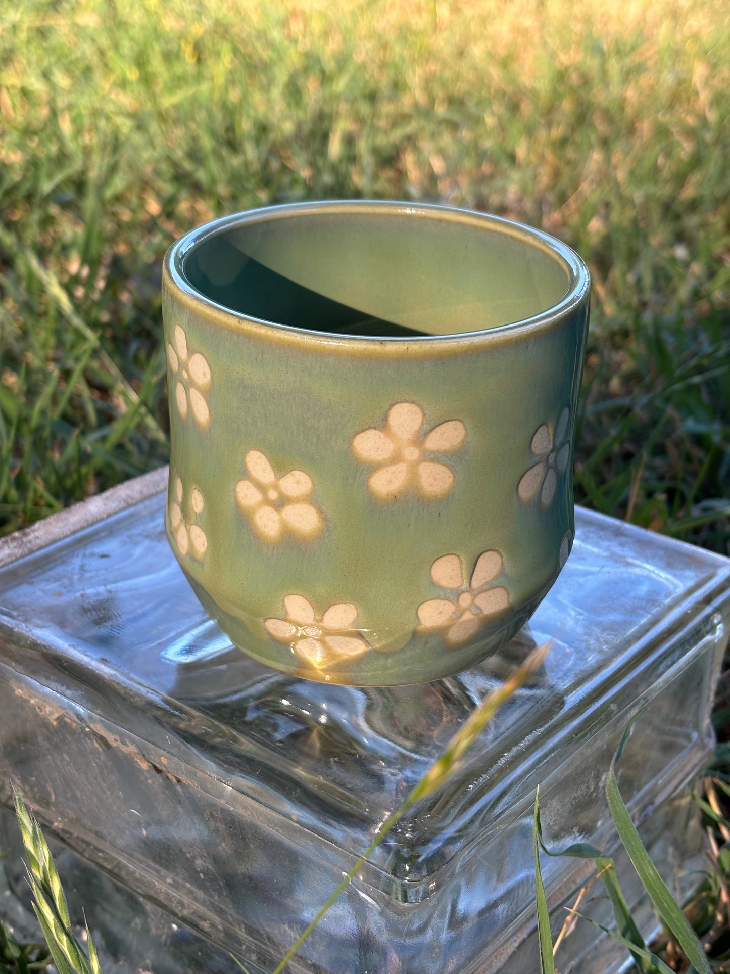 Green Flower Cup