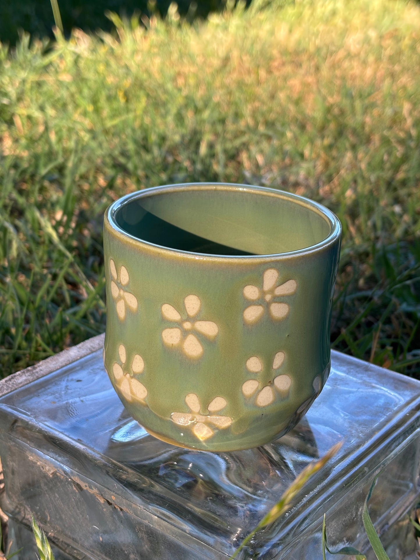 Green Flower Cup