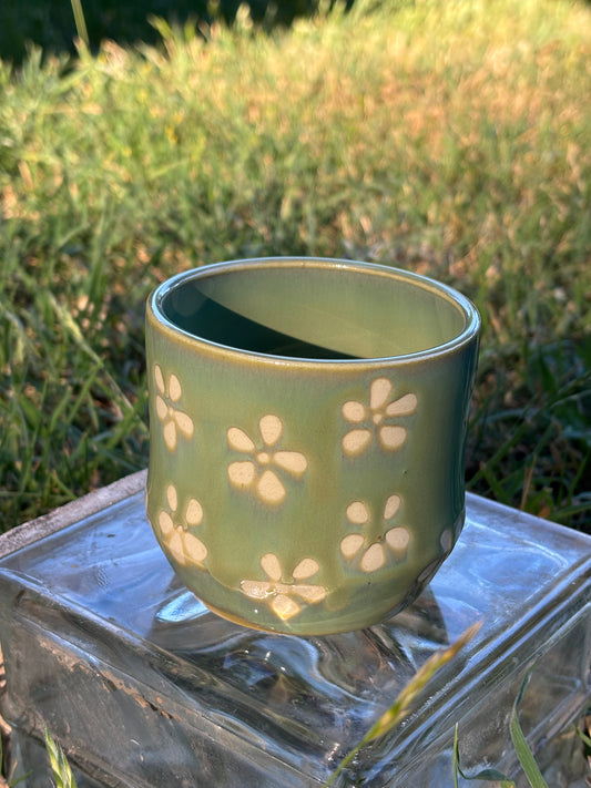 Green Flower Cup