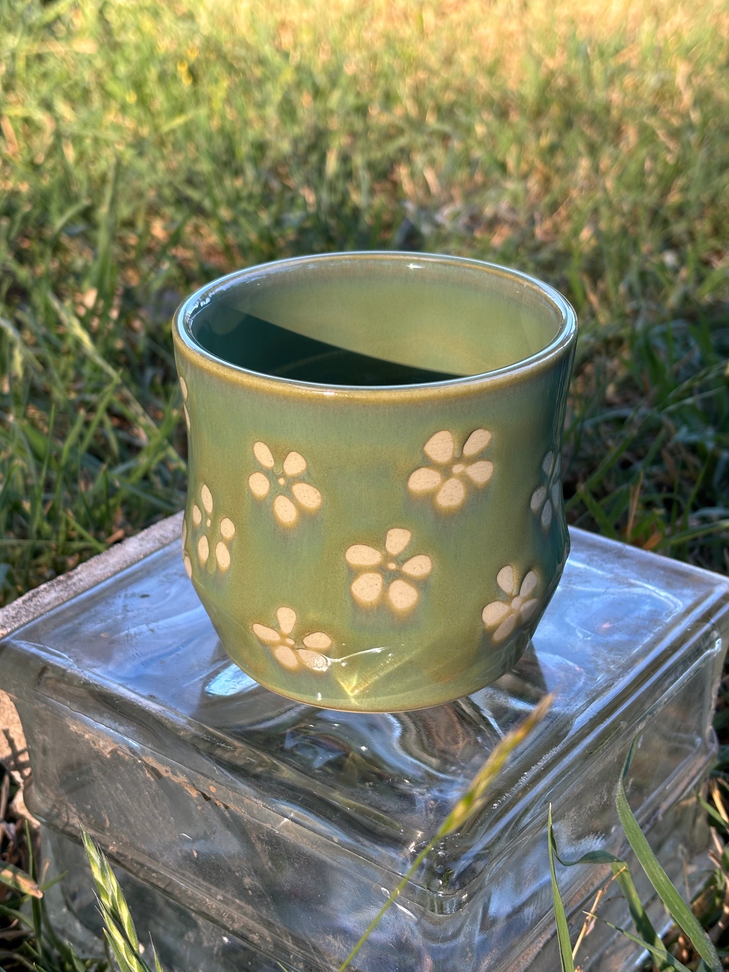 Green Flower Cup