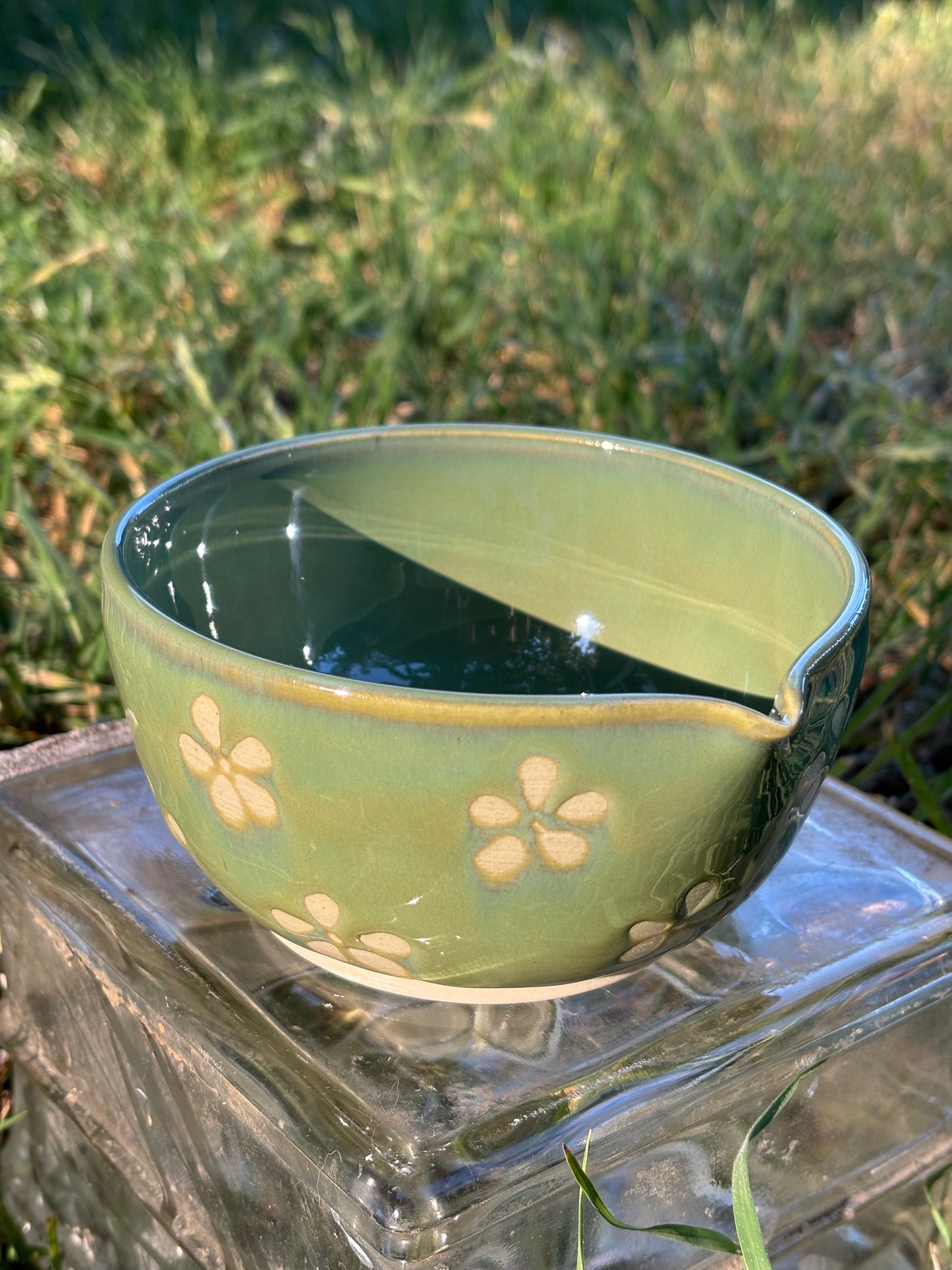 Green Flower Matcha Bowl