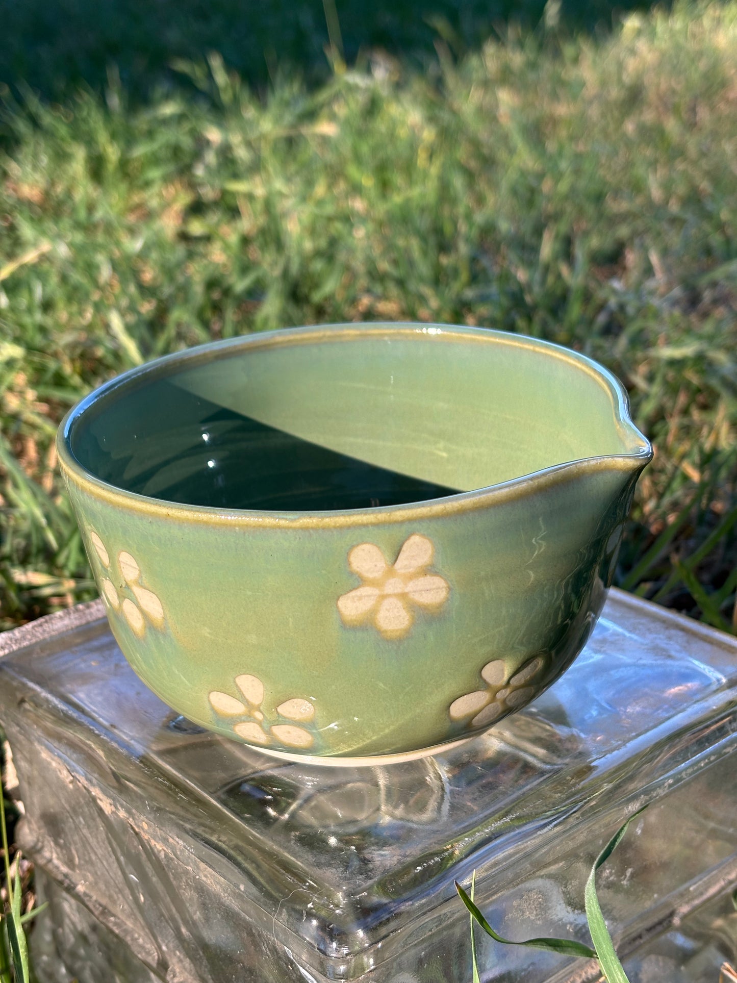 Green Flower Matcha Bowl