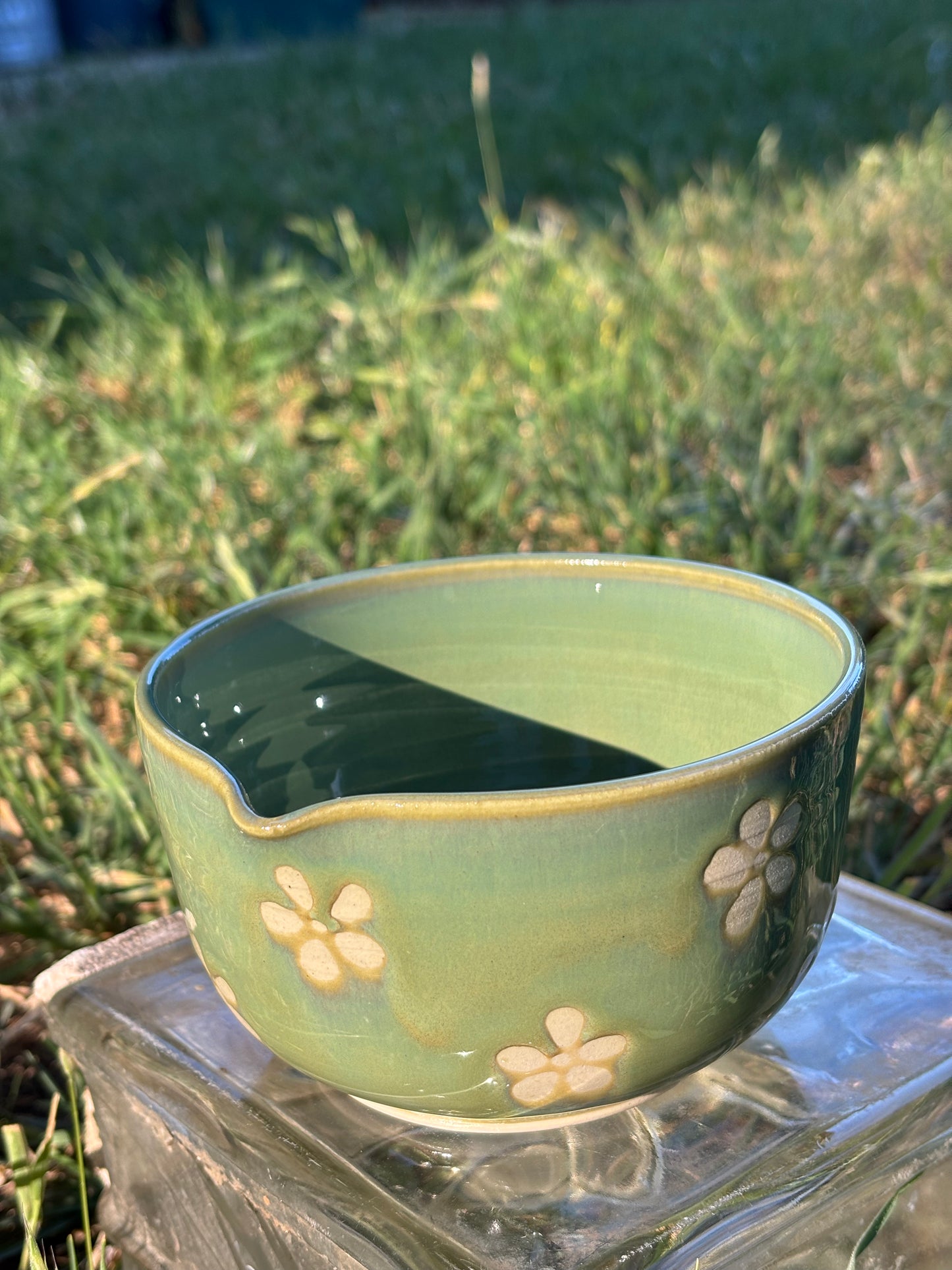 Green Flower Matcha Bowl
