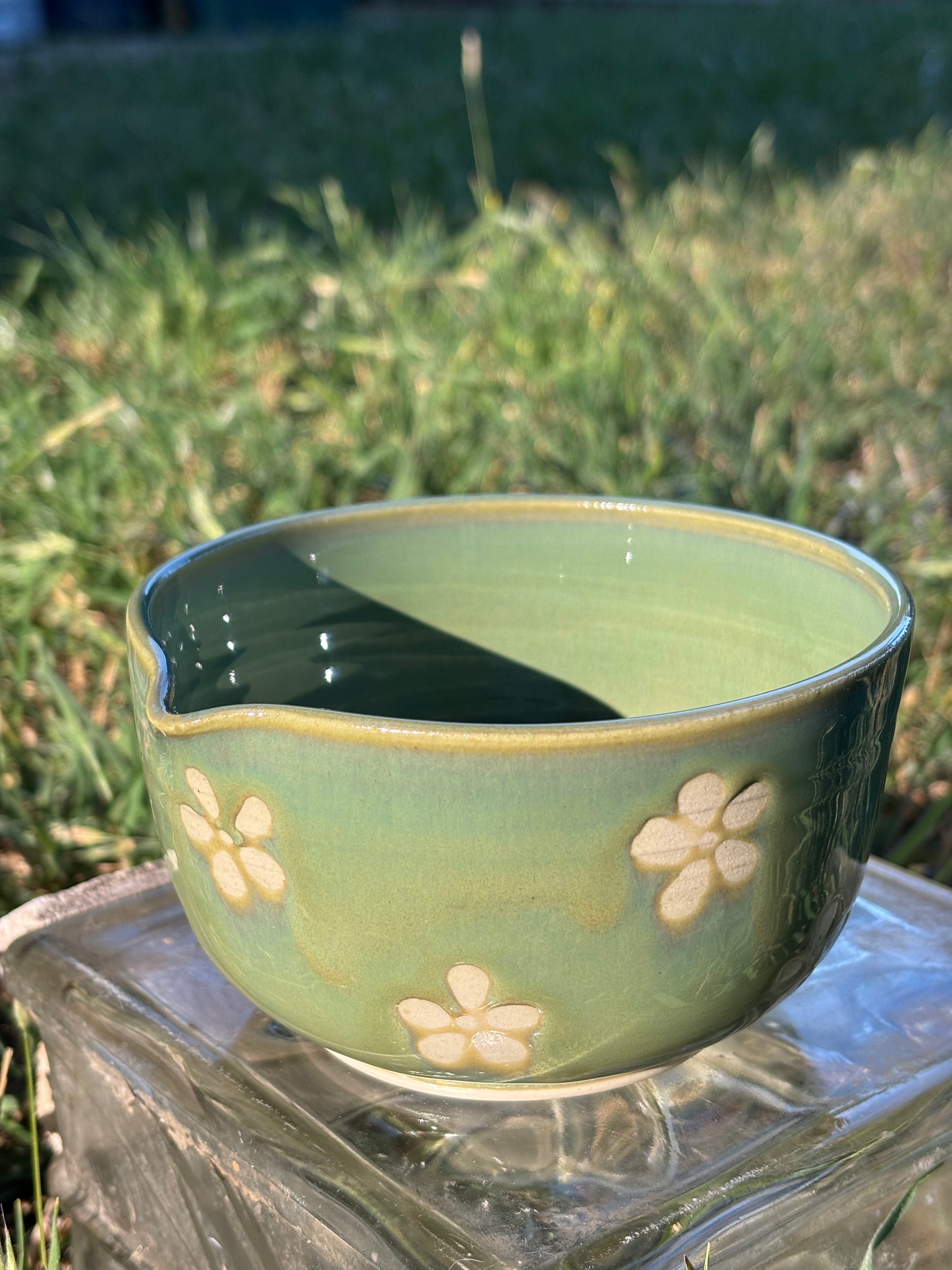 Green Flower Matcha Bowl
