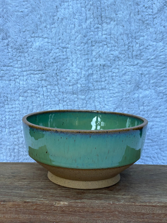 Angular Speckled Stoneware Bowl